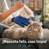 Guante de cinco dedos para quitar pelos de mascotas