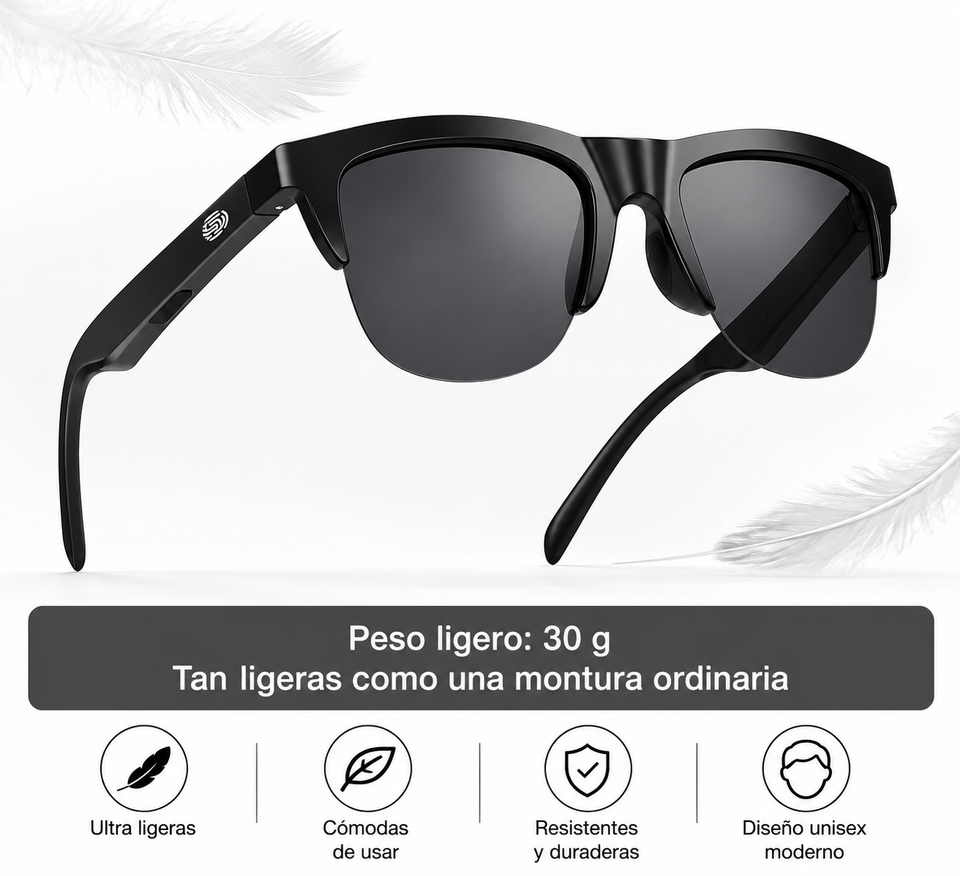 Gafas Inteligentes Bluetooth con Control Táctil y Protección UV